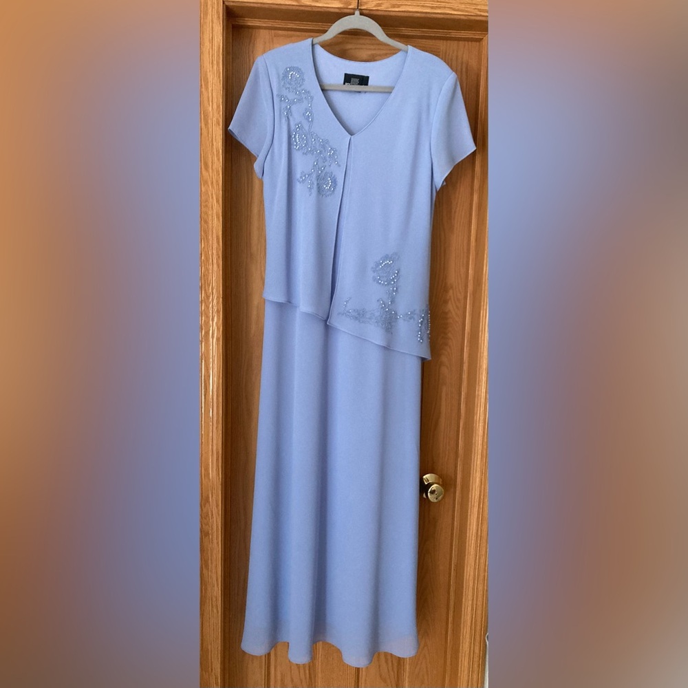 Positive Attitude Blue V-Neck Sundress for Weddings